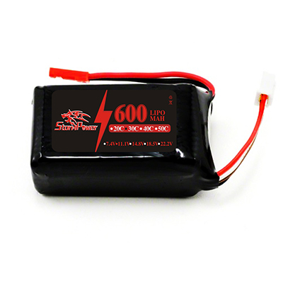 11.1v 600MAH RC Pack with Red JST 