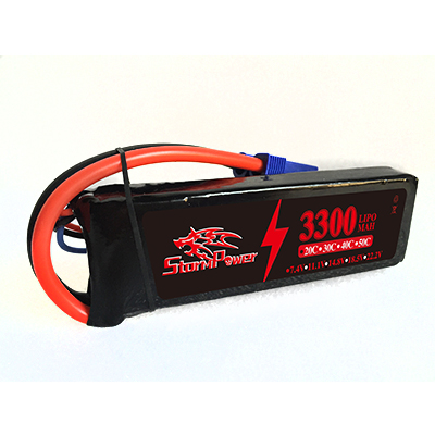 3300mAh 7.4v Large brick Lipo