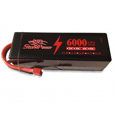 6000MAH 7.4V 2S Racing Car Pack