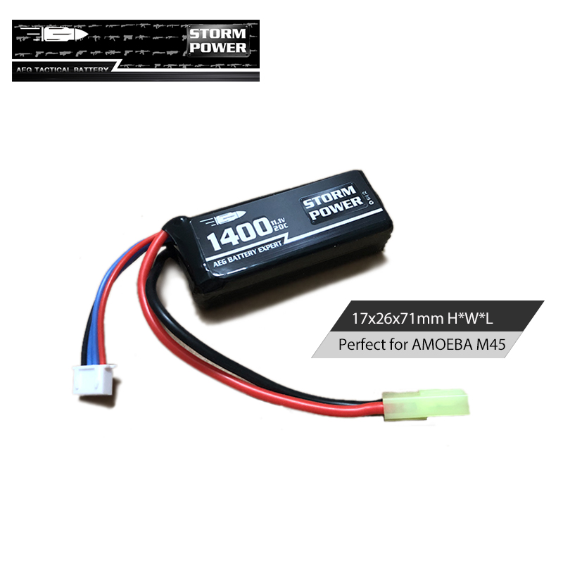 1400mAh 11.1v AMOEBA M45 Battery